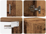 Storage Cabinet with Shelves Old Wood 30 x 42.5 x 225 cm 3365627