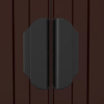 Garden Shed Dark Brown 192x440x223 cm Galvanised Steel 3147463