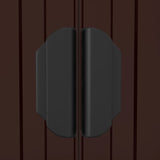 Garden Shed Dark Brown 192x440x223 cm Galvanised Steel 3147463