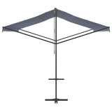 Free Standing Awning Blue and White 400x300 cm Fabric and Steel 368932