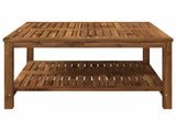 Coffee Table Natural 80.5 x 80 x 45 cm Solid Acacia Wood 901390