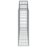 Arched Gabion Baskets 18 pcs 200x30x100/120 cm Galvanised Iron 3146124