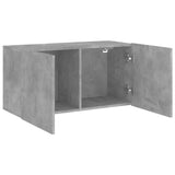 TV Cabinet Wall-mounted Concrete Grey 80x30x41 cm 836958