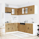 11 Piece Kitchen Cabinet Set Lucca Artisan Oak Engineered Wood 3314900