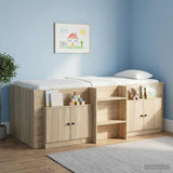 Storage Cabinet for Loft Bed 2 pcs Sonoma Oak 66 x 35 x 48 cm 893717