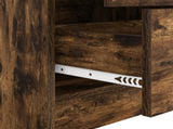 Desk with Drawer with Shelf with Storage 2 pcs Smoked Oak 3337325