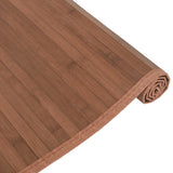 Rug Rectangular Brown80x1000 cm Bamboo 376932