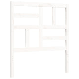 Bed Frame without Mattress White Single Solid Wood Pine 3193042