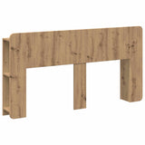 Headboard Cabinet with Storage Artisan Oak Engineered Wood 8001227