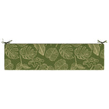 2-Piece Bench Cushions SOEST 2 pcs 100% Polyester Leaf Design 949821