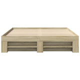 Bed Frame without Mattress Sonoma Oak 160x200 cm Engineered Wood 3295459