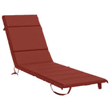 Sunlounger Cushion GEMERT 100% Polyester Red 200 x 60 x 3 cm 948508