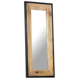 321631 Mirror 110x50 cm Solid Mango Wood
