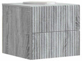 Wall-Mounted Bedside Cabinet 2 pcs Grey Sonoma Engineered Wood 898478