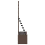 Garden Trellis Planter Brown 70 x 30 x 135 cm Metal 366619