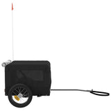 Pet Bike Trailer Black Oxford Fabric&Iron 93912
