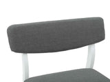 Dining Chairs 2 pcs White 48 x 49 x 95 cm Solid Rubber Wood 42020478