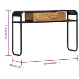 Console Table 118x30x75 cm Solid Mango Wood 248102