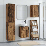 Bathroom Furniture Set 3 pcs Old Wood 33 x 34.5 x 160 cm 3406091