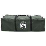 Tunnel Tent with Roof Army green 10-Person Polyester and Steel 42028664