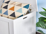 Lift Top Storage Chest Toy Box Organizer with Lid and Safety Hinges for Bedroom Entryway Living Room T3398P341296