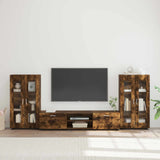 TV Cabinet Set FLORIN 3 pcs Smoked Oak Engineered Wood 3397939