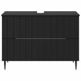 Bathroom Sink Cabinet ZWOLLE Black 82 x 41x 58.5 cm 896356