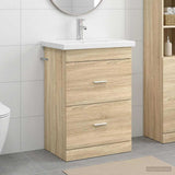 Bathroom Furniture Set Sonoma Oak 61 x 40 x 84.5 cm 3404368