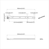 Drawer Slide 63 pcs White Steel 864655