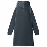 Blanket Hoodie Navy Blue L Fleece and Flannel 42017198