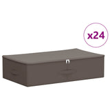 Storage Box 24 pcs Grey 70 x 40 x 18 cm Non-woven fabric 42024637