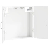 Dartboard Cabinet UTRECHT High Gloss White Engineered Wood 897769
