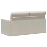 2 Seater Sofa Cream 150 x 81 x 82 cm Velvet 42041095