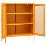 Storage Cabinet Mustard Yellow 80x35x101.5 cm Steel 336173