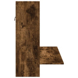 Wall-Mounted Desk Smoked Oak 105x48x75 cm Engineered Wood 847972
