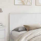 Headboard with Headboard White 200 cm Engineered wood 887714