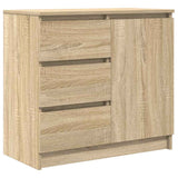 Sideboard with Drawer Sonoma Oak 71x35x65 cm Engineered Wood 861573