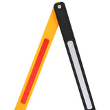Folding Traffic Barrier Yellow and Black 250x38x96 cm 150988