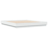 Bed Frame with LED without Mattress White 180x200 cm Super King 3209772