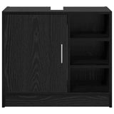Bathroom Cabinet Black Oak 63 x 29 x 55 cm Engineered wood 869214