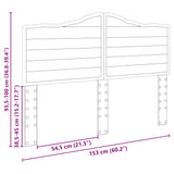 Headboard Grey Sonoma Engineered wood 887996