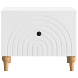 Coffee Table with Drawer White 49 x 50 x 40 cm Engineered Wood 894275