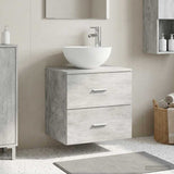Wall-Mounted Sink Vanity Concrete Grey 49.5 x 41 x 64.5 cm 890265