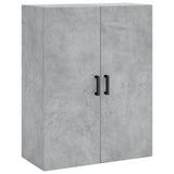 Highboard Concrete Grey 69.5x34x180 cm Engineered Wood 3195791