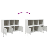 Sideboard White 100.5x39x79 cm Steel 843095