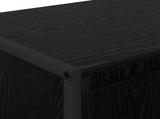 TV Cabinet Black Oak 140 x 36 x 49.5 cm Engineered Wood 886510