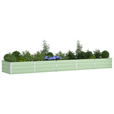 Planter Pastel Green 480 x 100 x 45 cm Galvanised Steel 42018277