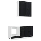 Kitchen Unit KALMAR 5 pcs Black Engineered Wood 3438246