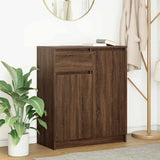 Sideboard with Drawer Brown Oak 71x35x84 cm Engineered Wood 861595