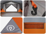 Tunnel Tent Grey and Orange 10-Person Polyester and Steel 42028663
